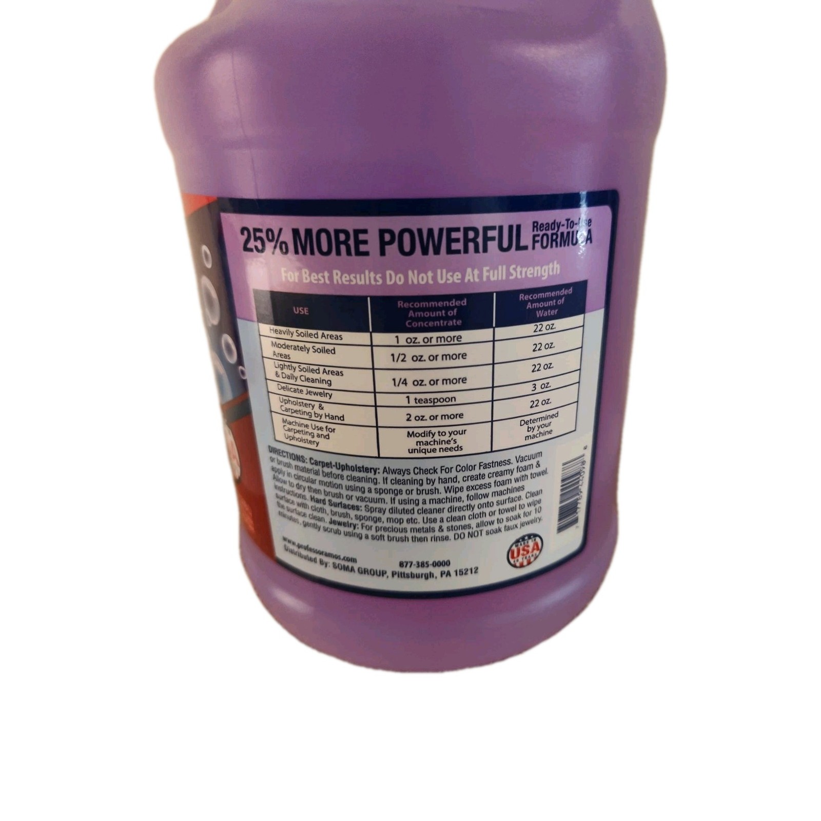 Amos Multipurpose Cleaner Shock It Clean 128 oz Concentrate Lavender Mint + More