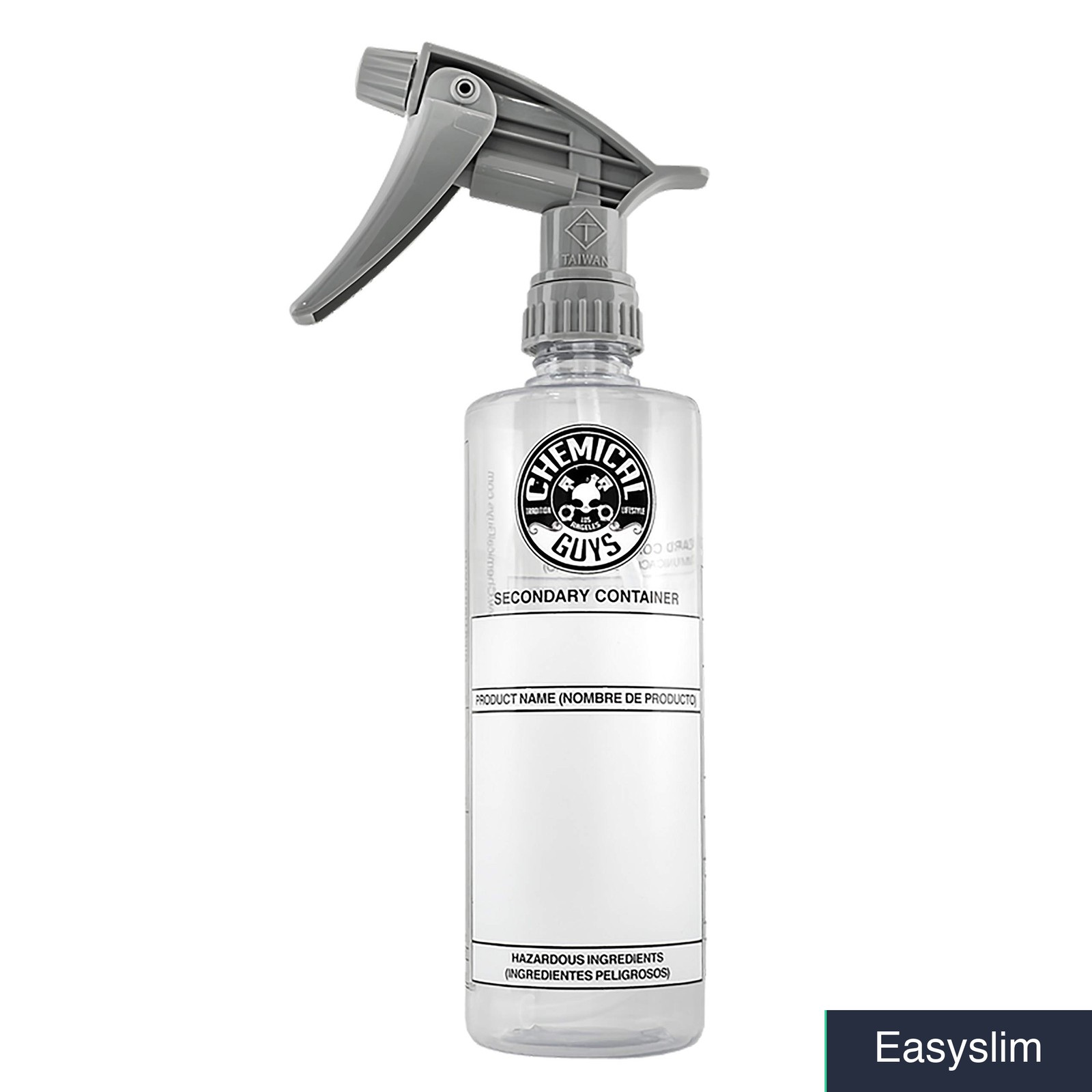32 oz Clear Heavy Duty Spray Bottle, Adjustable Nozzle, Chemical-Resistant