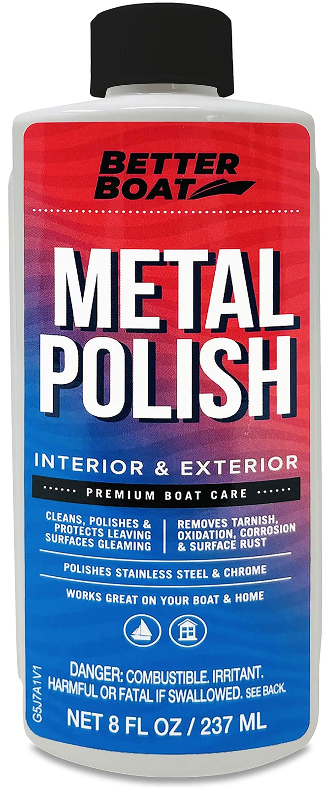 Metal Polish Cleaner and Chrome Marine Grade for Boats Cars Aluminum Stainles…