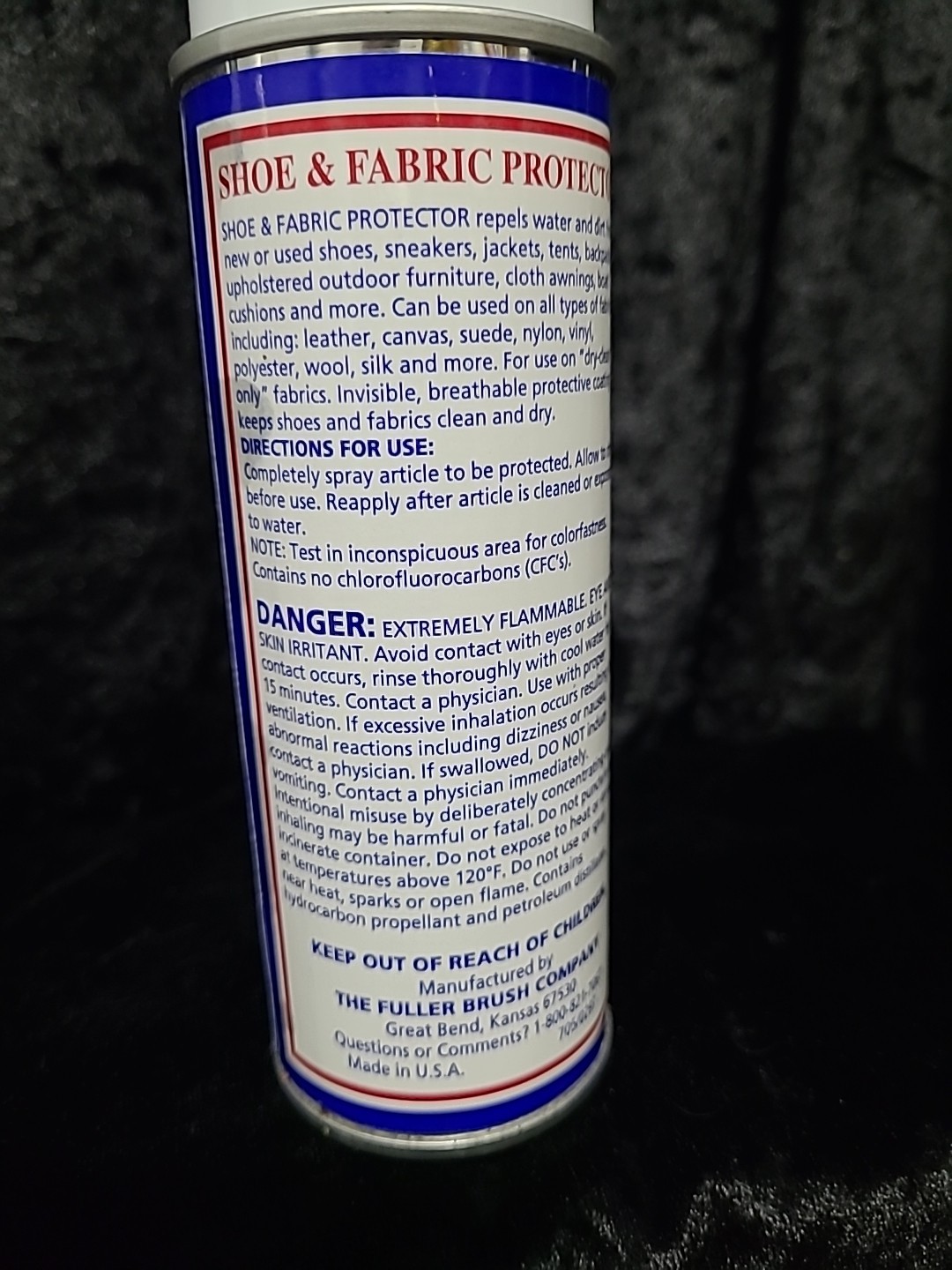 VTG FULLER BRUSH COMPANY SHOE & FABRIC PROTECTOR SPRAY CAN APPLICATION – NEW 6oz
