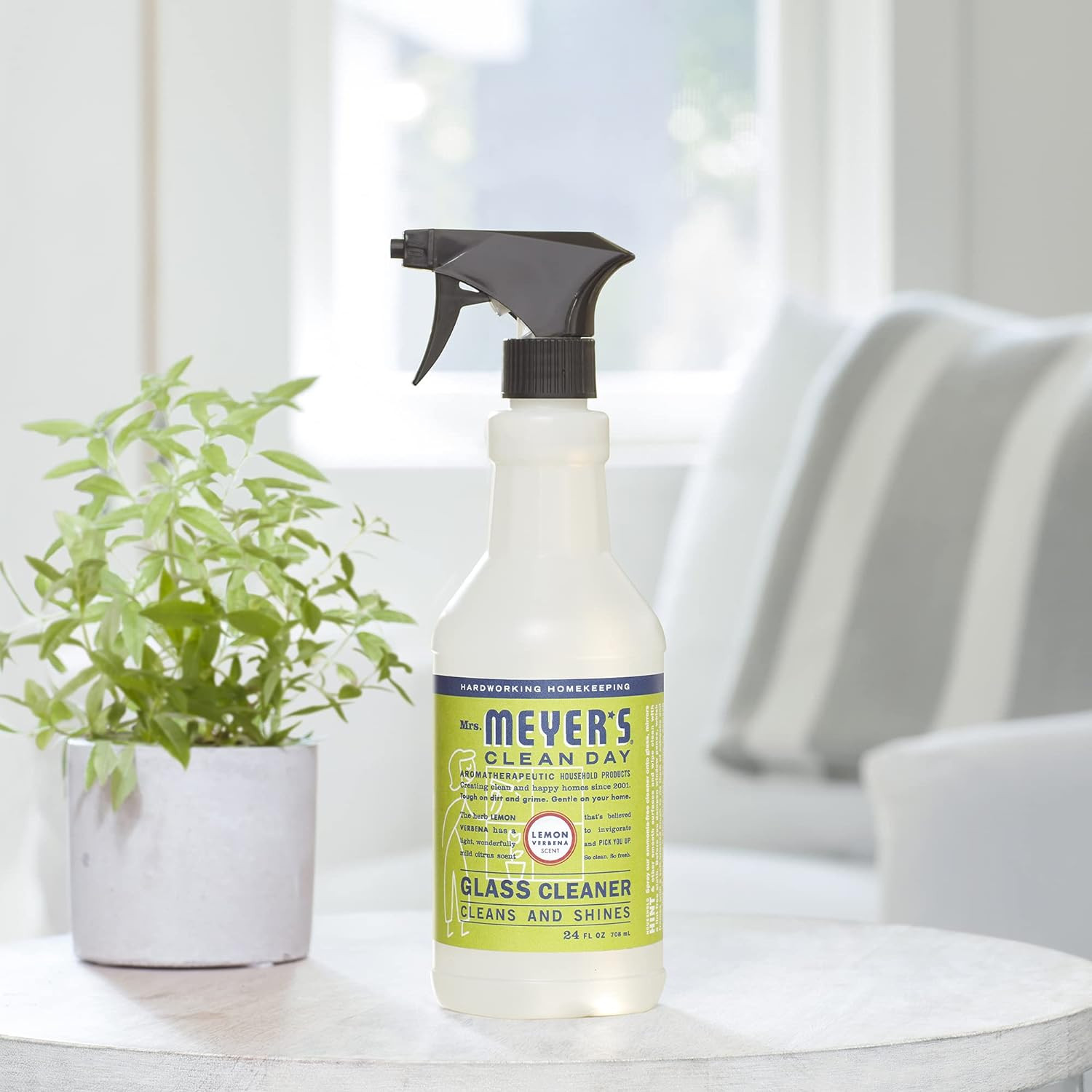Mrs. Meyer’s Clean Day Mirror & Window Cleaner, Lemon Verbena, 24 Fl Oz