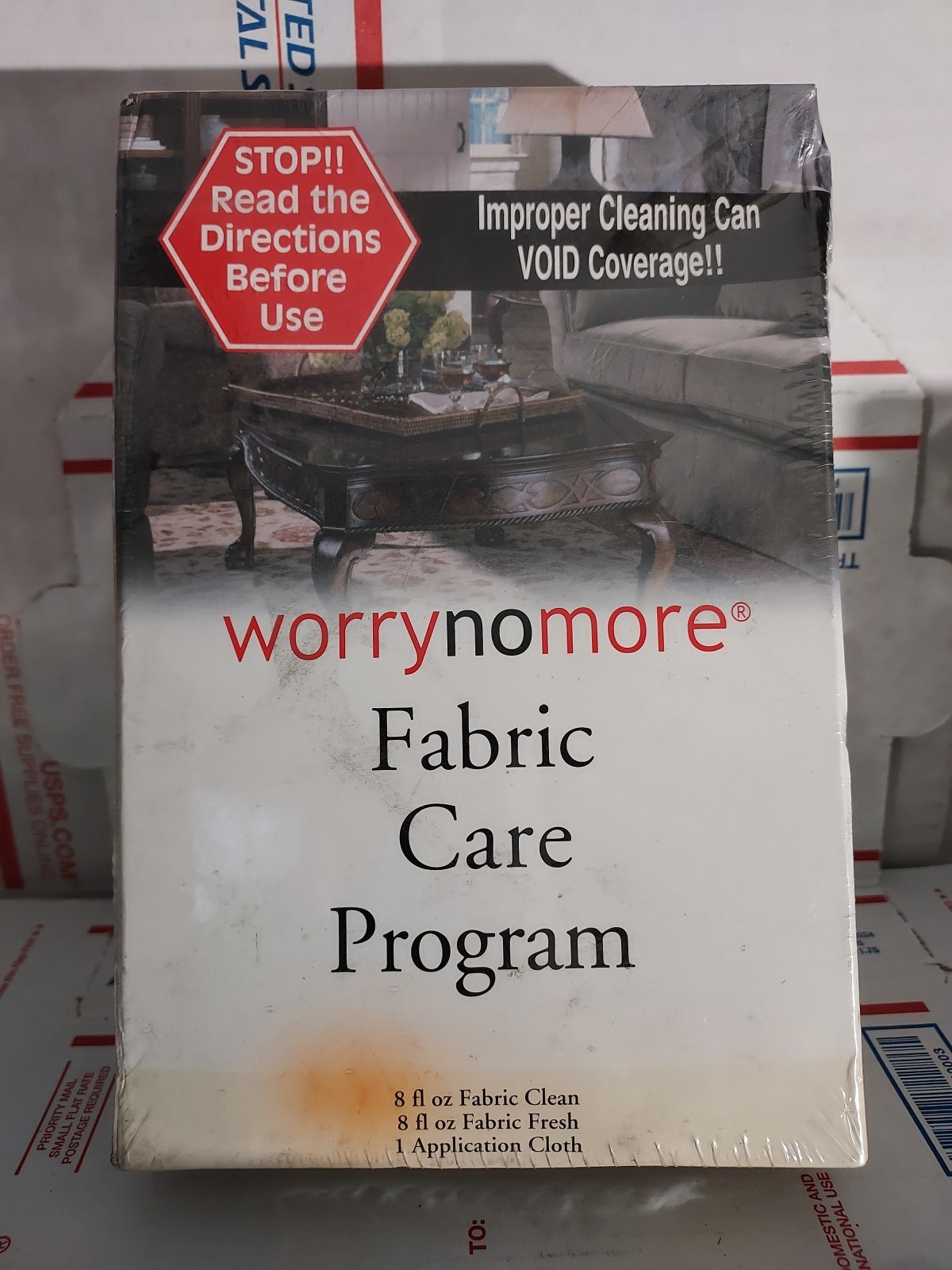 Worry No More Fabric Care Program Clean Fresh Uphostery Cloth New Sealed – #174a