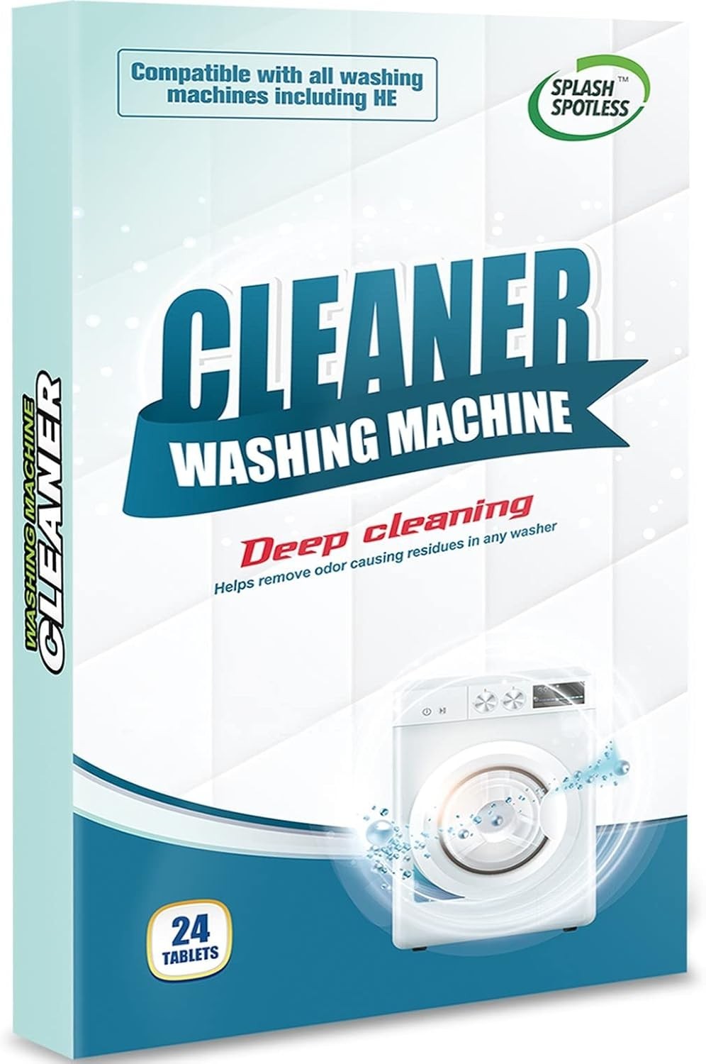 Washing Machine Cleaner Deep Cleaning for HE Top Load Washers and Front Load, 24