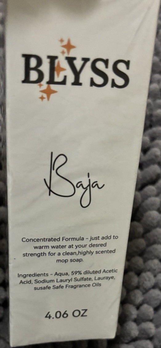 BLYSS Baja Concentrated Formula Floor Mop Soap Concentrate 4.06 oz