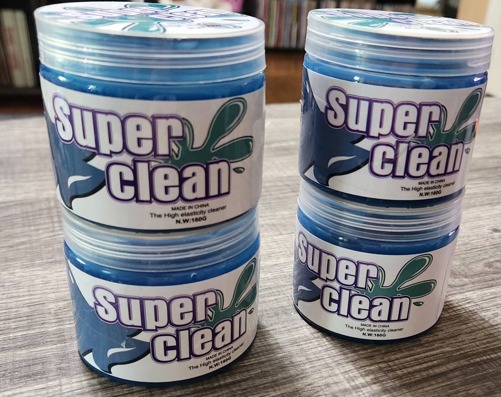 Super Clean GEL Cleaner for Cars or Office – Lot Of 4