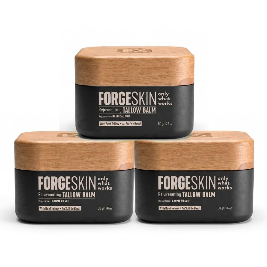 Forge Skin Beef Tallow Balm Moisturizer for Men Skin Care – Face + Body Anti A