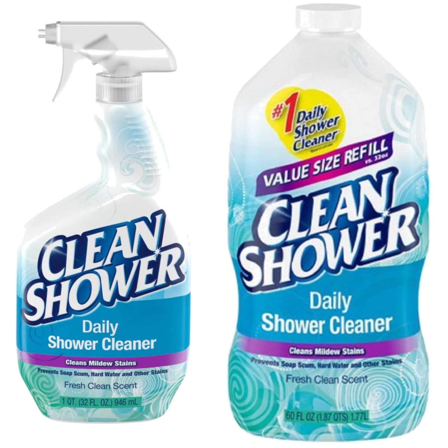 Shower Cleaner Bundle – No Scrub Solution