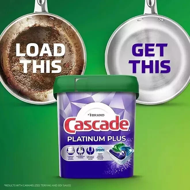 Cascade Platinum Plus ActionPacs Dishwasher Detergent Pacs Fresh Scent (81 ct.)
