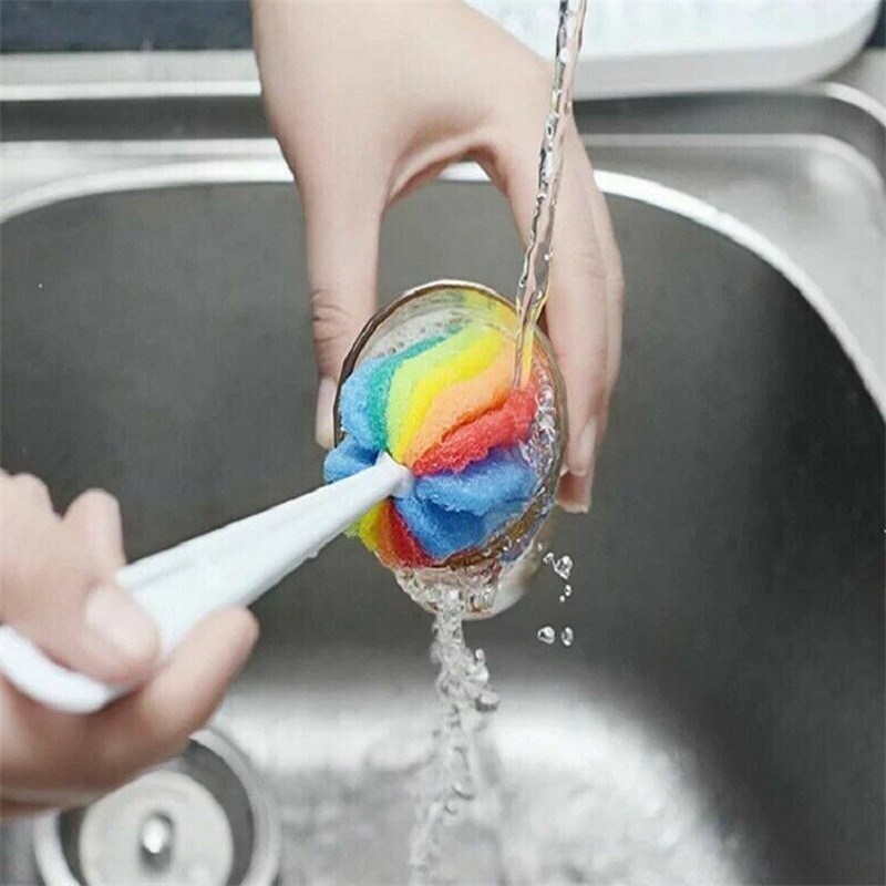 Glass Wineglass For Tool Sponge Cleaning Brush Kitchen Tea Bottle Coffee Cup
