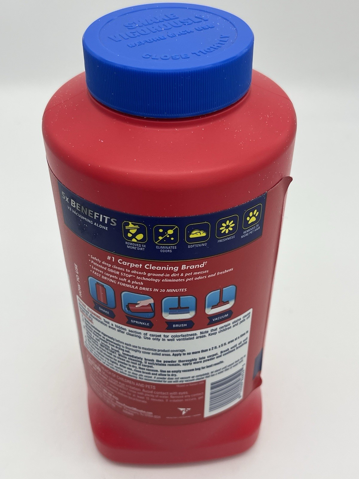 Resolve Pet Expert Carpet Moist Powder Large Area 18 Oz Preowned