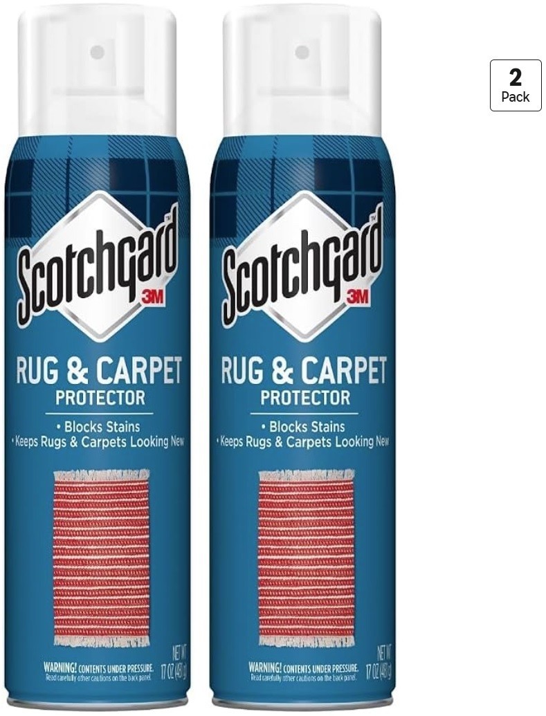 2 PACK Scotchgard Rug & Carpet Protector, Carpet & Rug Protector Blocks Stains