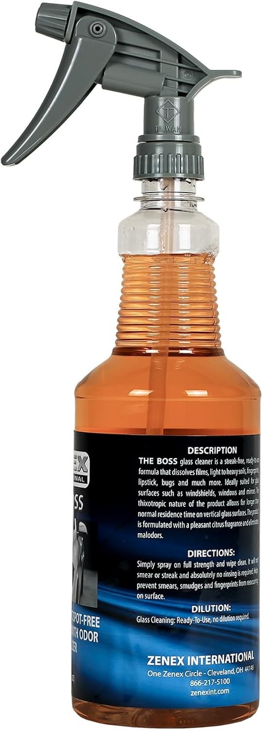 Zenex The Boss Glass Cleaner, Professional-grade Glass Cleaner, 32 oz (2 Pack)