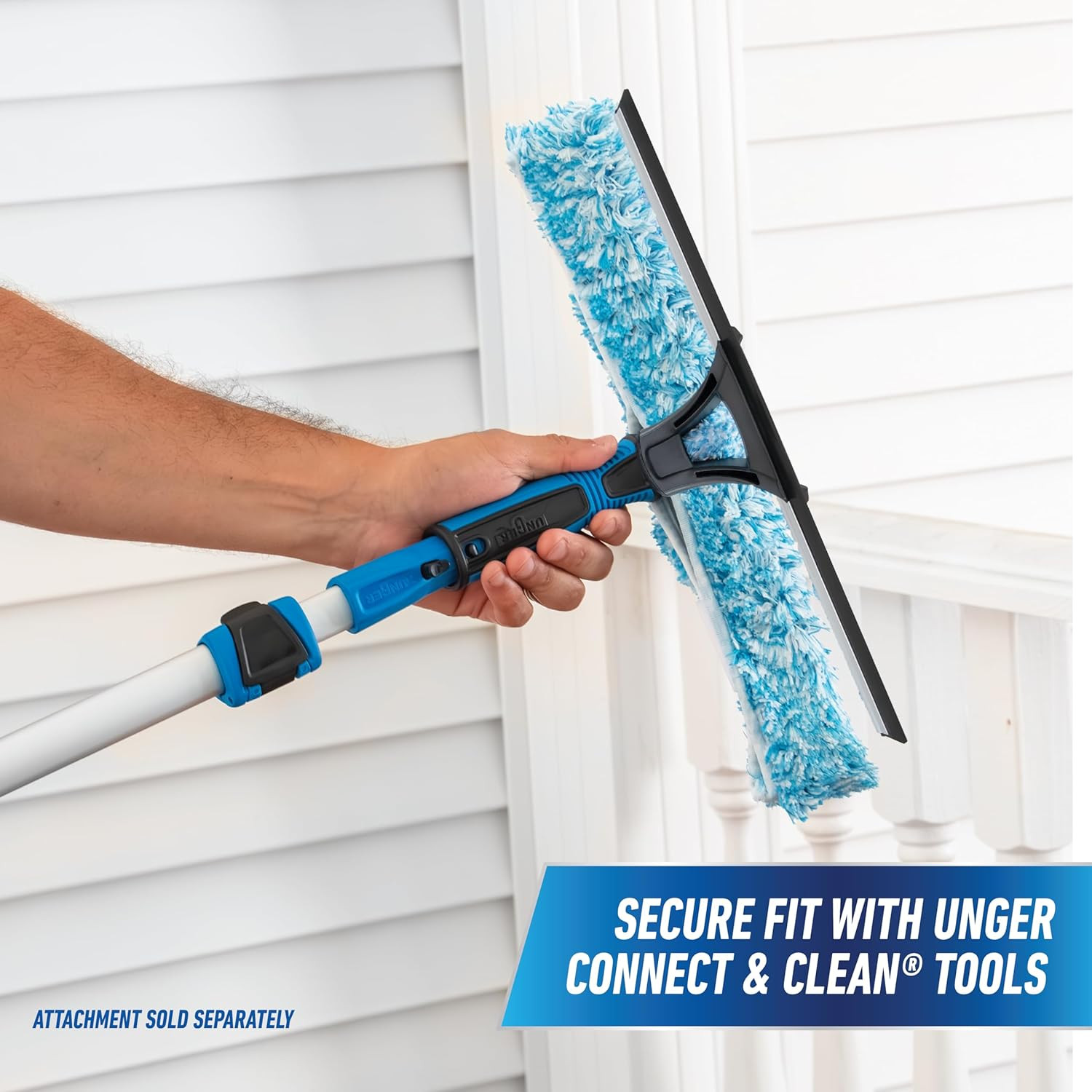 Professional Connect & Clean 3’-6’ Aluminum Telescopic Extension Pole with Locki