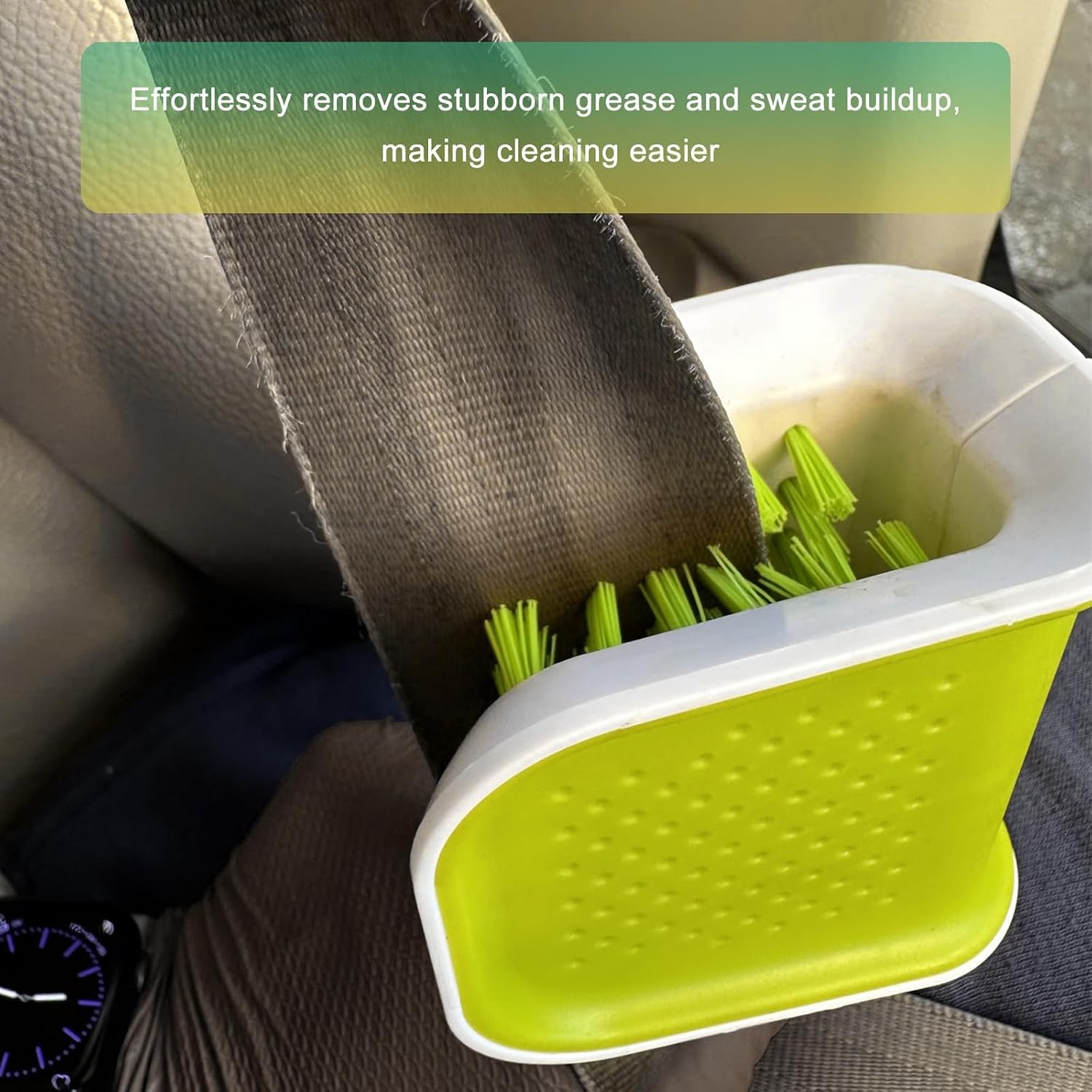 Car Seat Belt Cleaning Brush Nonslip U-Shaped Safety Belt Washing Tool