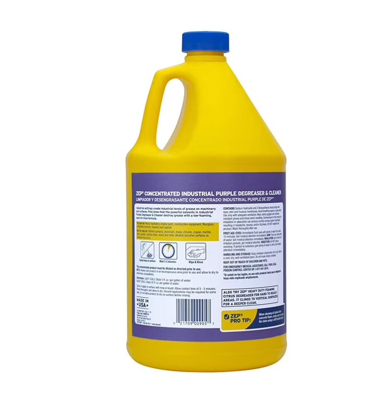 Zep Industrial Purple Cleaner and Degreaser Concentrate