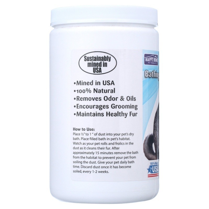 Natural Bathing Dust Chinchillas 27 oz Eco-Friendly Odor Control Pet Care New