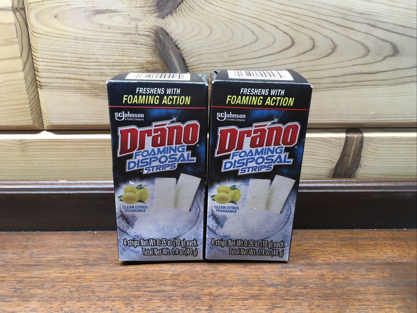 2 DRANO Foaming Disposal Strips 4 Count (8 Total) Clean Citrus Fragrance
