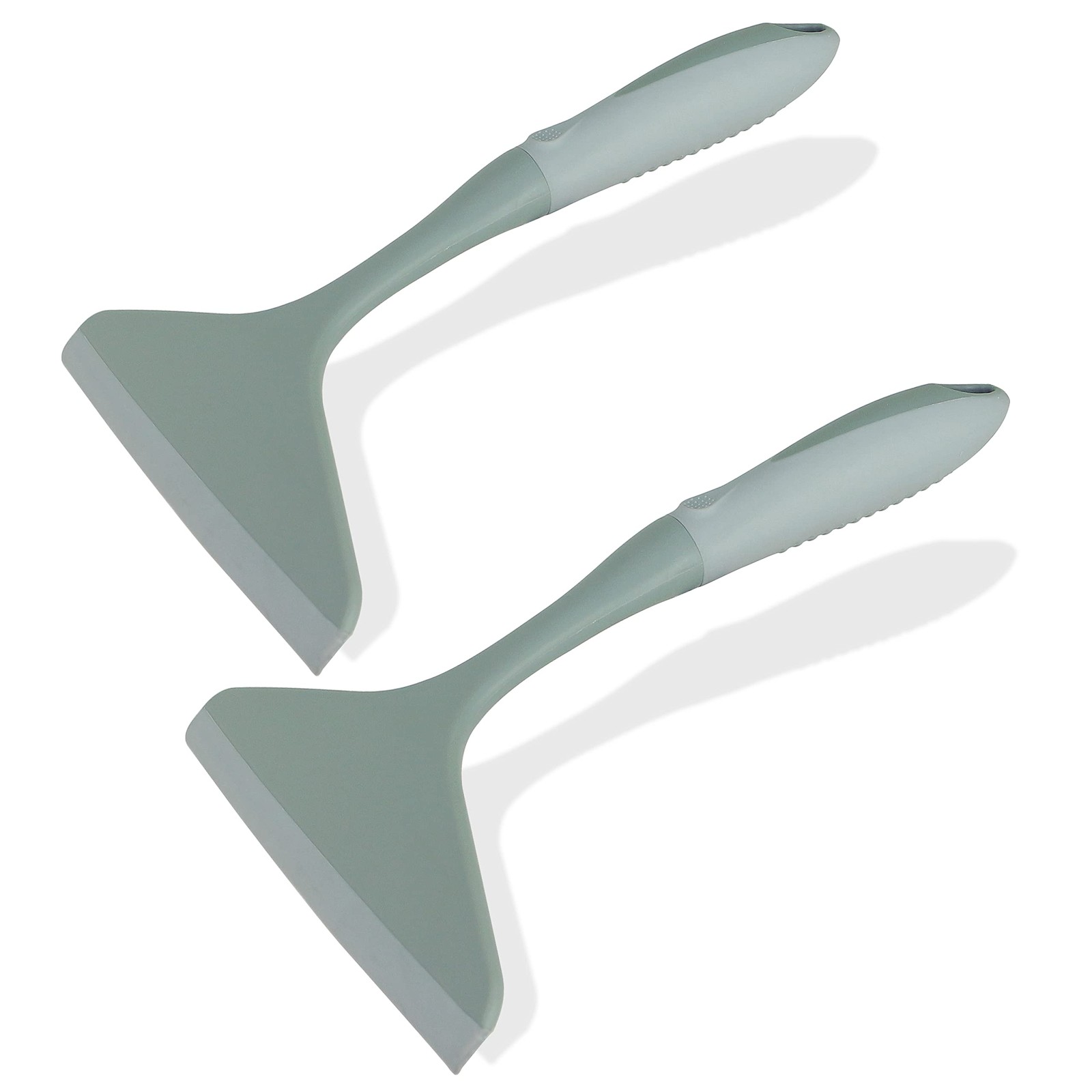 “2Pack Shower Squeegee 7.8″” TPR Blade for Glass Doors & Windows”