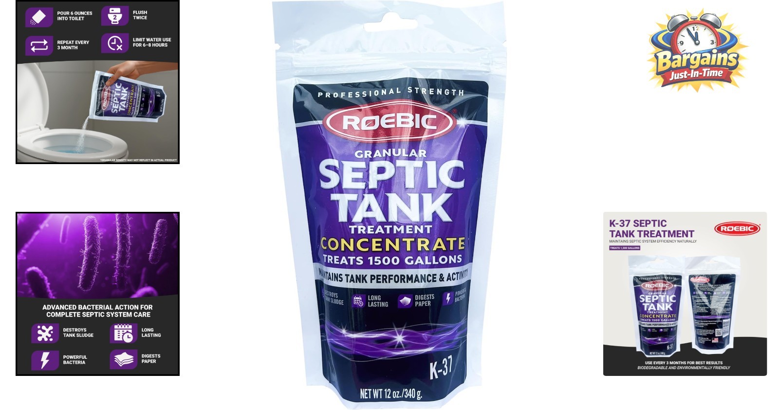 12-Ounce Biodegradable Granular Septic Treatment for Odor & Sludge Reduction