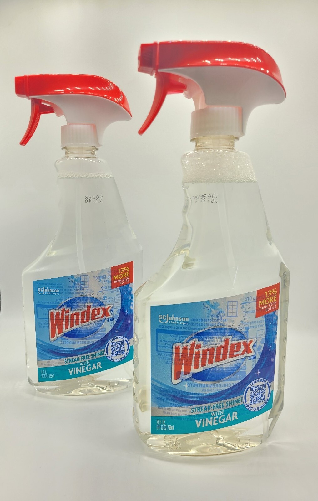 Windex Glass Cleaner Trigger Bottle Vinegar – 26 fl oz (2 count!)