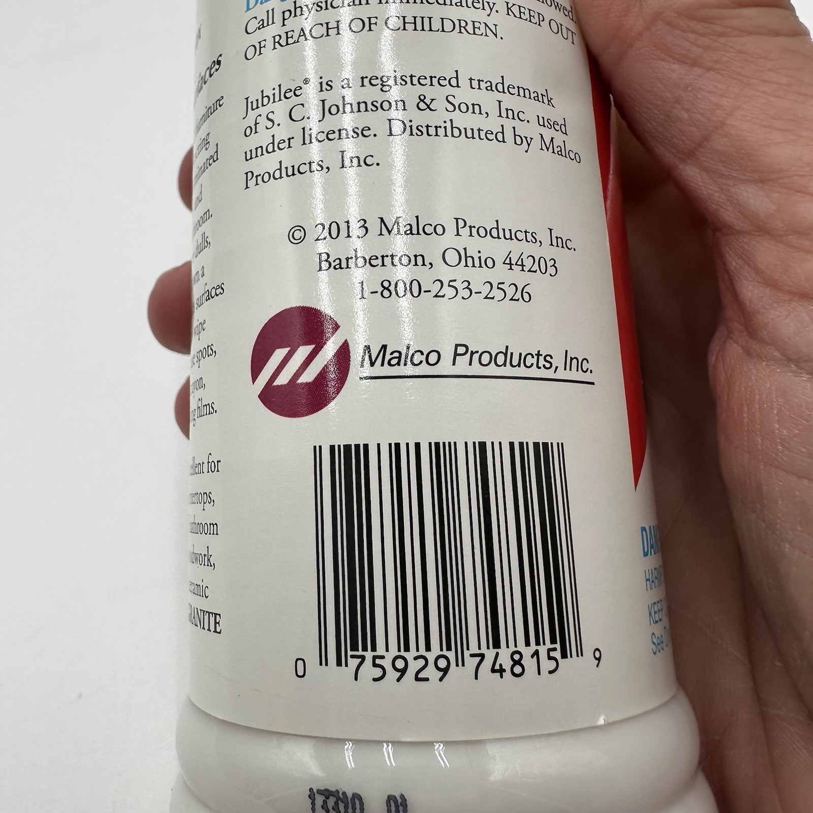 Jubilee Kitchen Wax Protects Shines Cleaner 15 Oz New H6