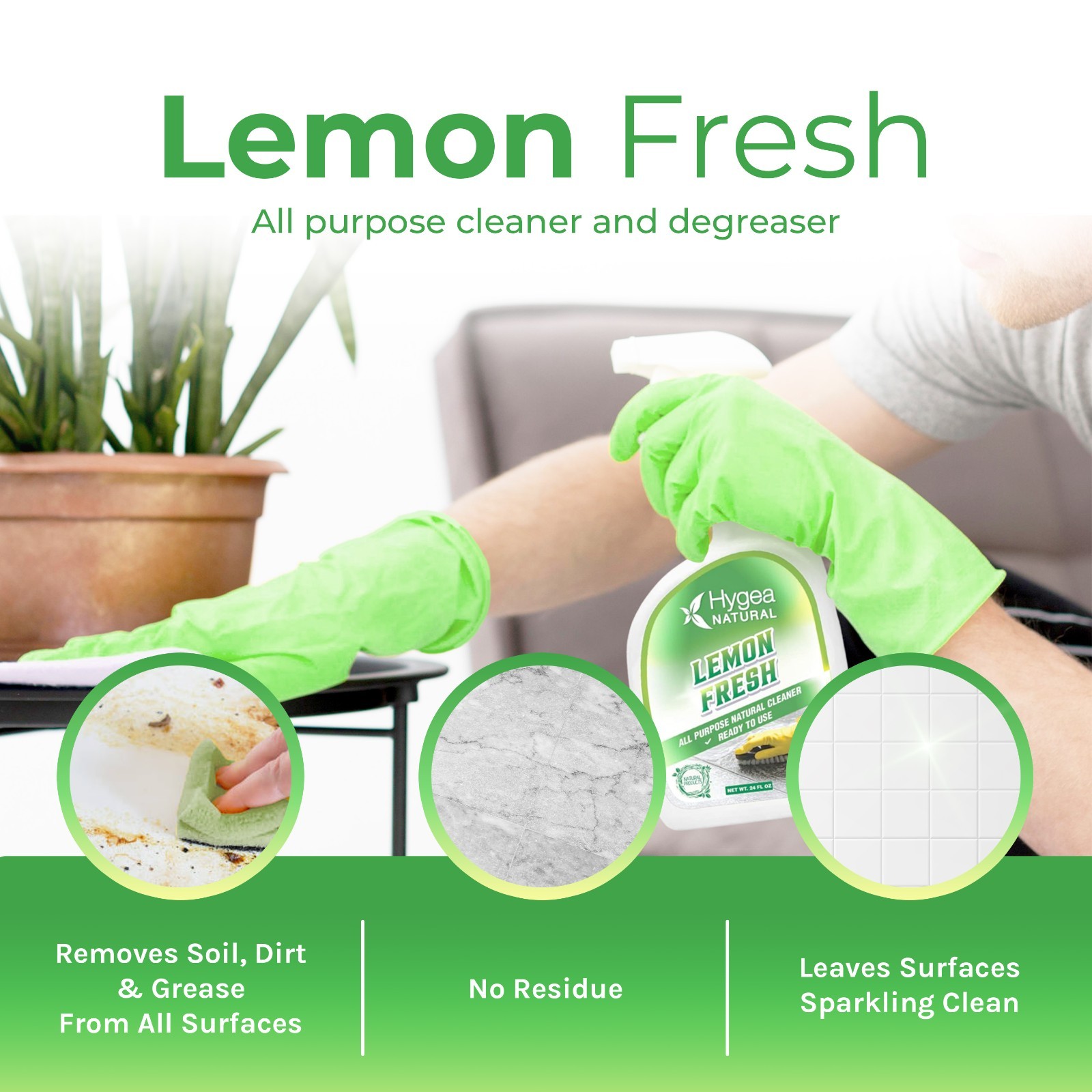 Hygea Natural Lemon Fresh – Natural All Purpose Cleaner