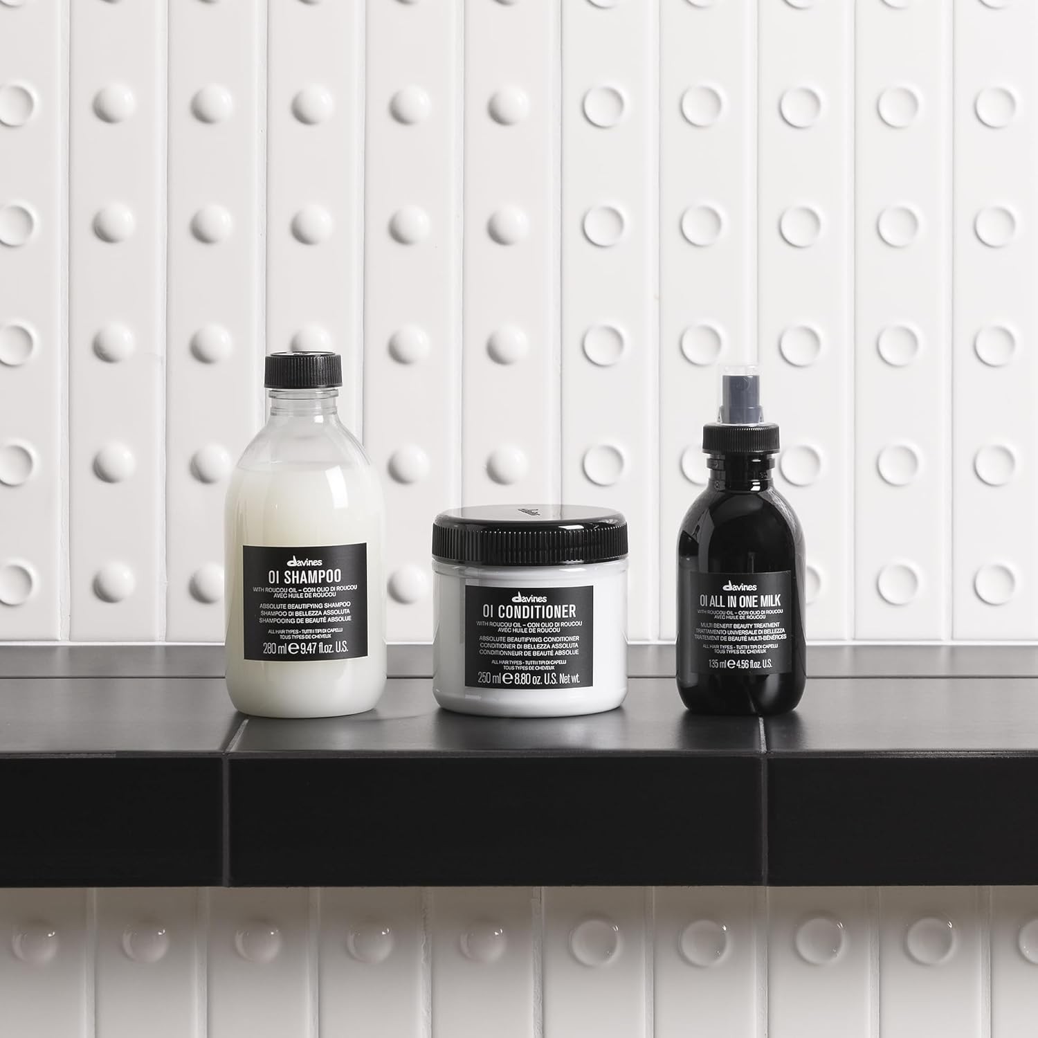 Davines OI All In One Milk, Hair Leave-in Conditioner Multi-Function Spray Tre