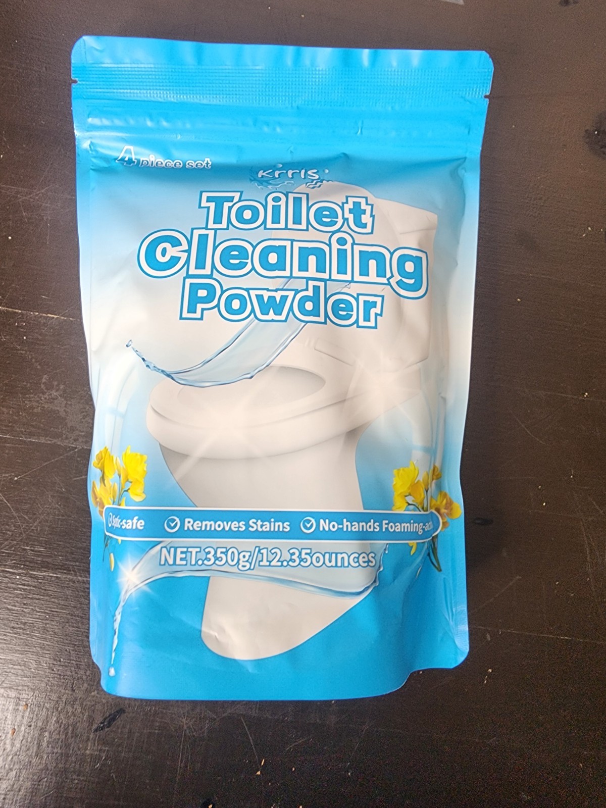 Toilet Bowl Cleaner Powder – Deep Cleaning Foam for Stains & Limescale (12 oz)