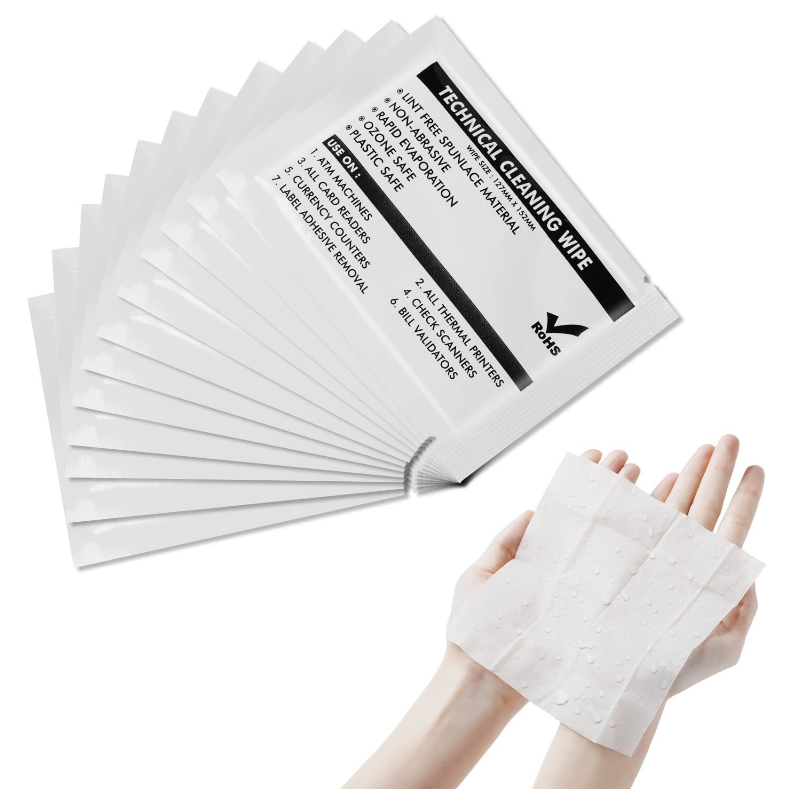 99.9% Purity Prep Pads 5.7″x5.9″ Multi-Purpose Non-Woven Wipes for Cleaning Surf