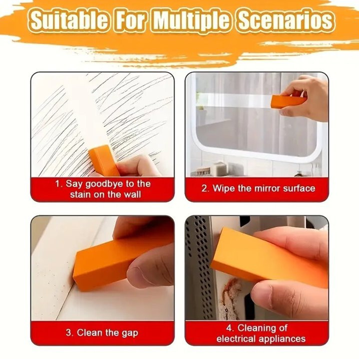 Limescale Eraser bathroom glass rust remover rubber kitchen cleaning tool USA