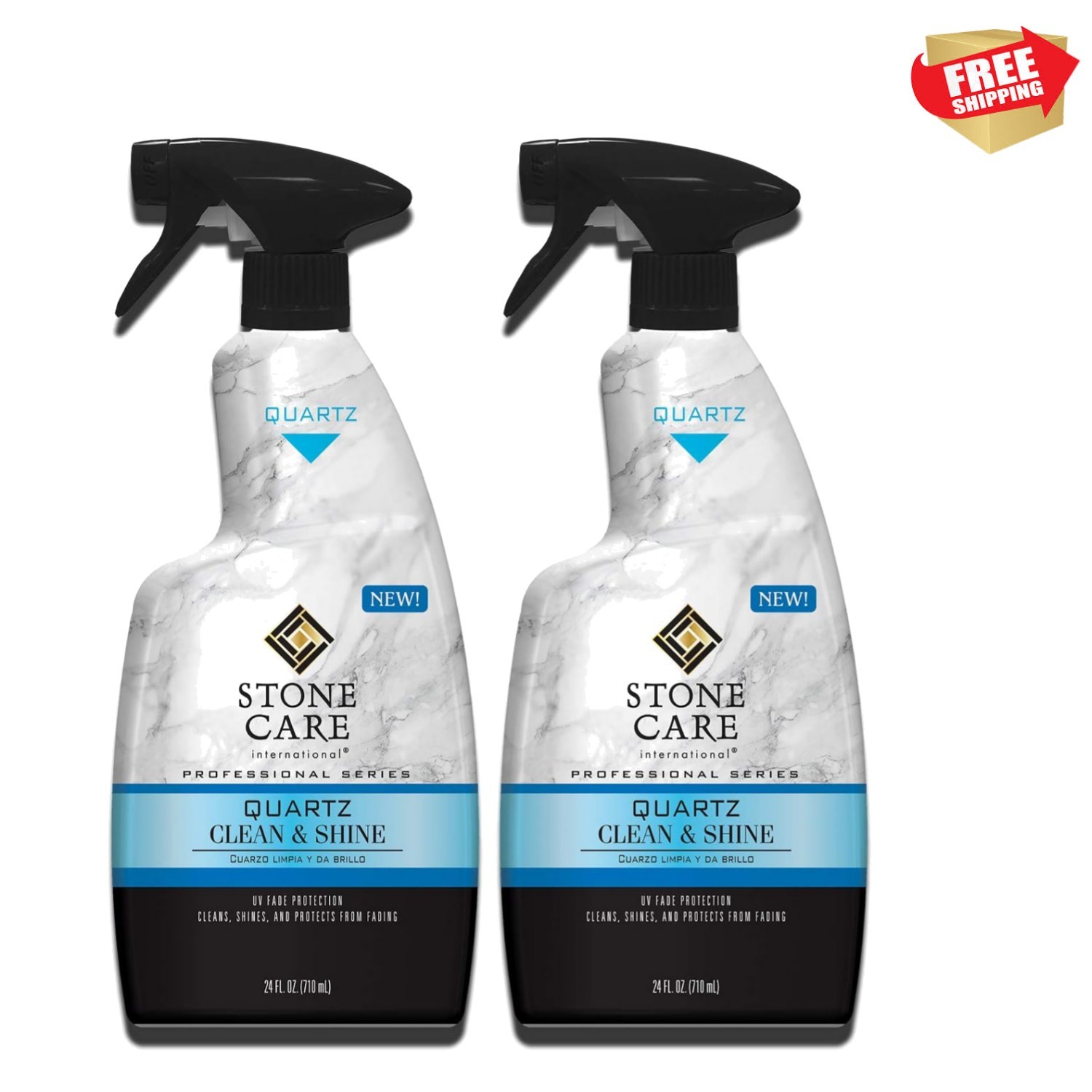 Quartz Cleaner and Polish – 24 Ounce 2 Pack – Clean & Shine Your Quartz Count…