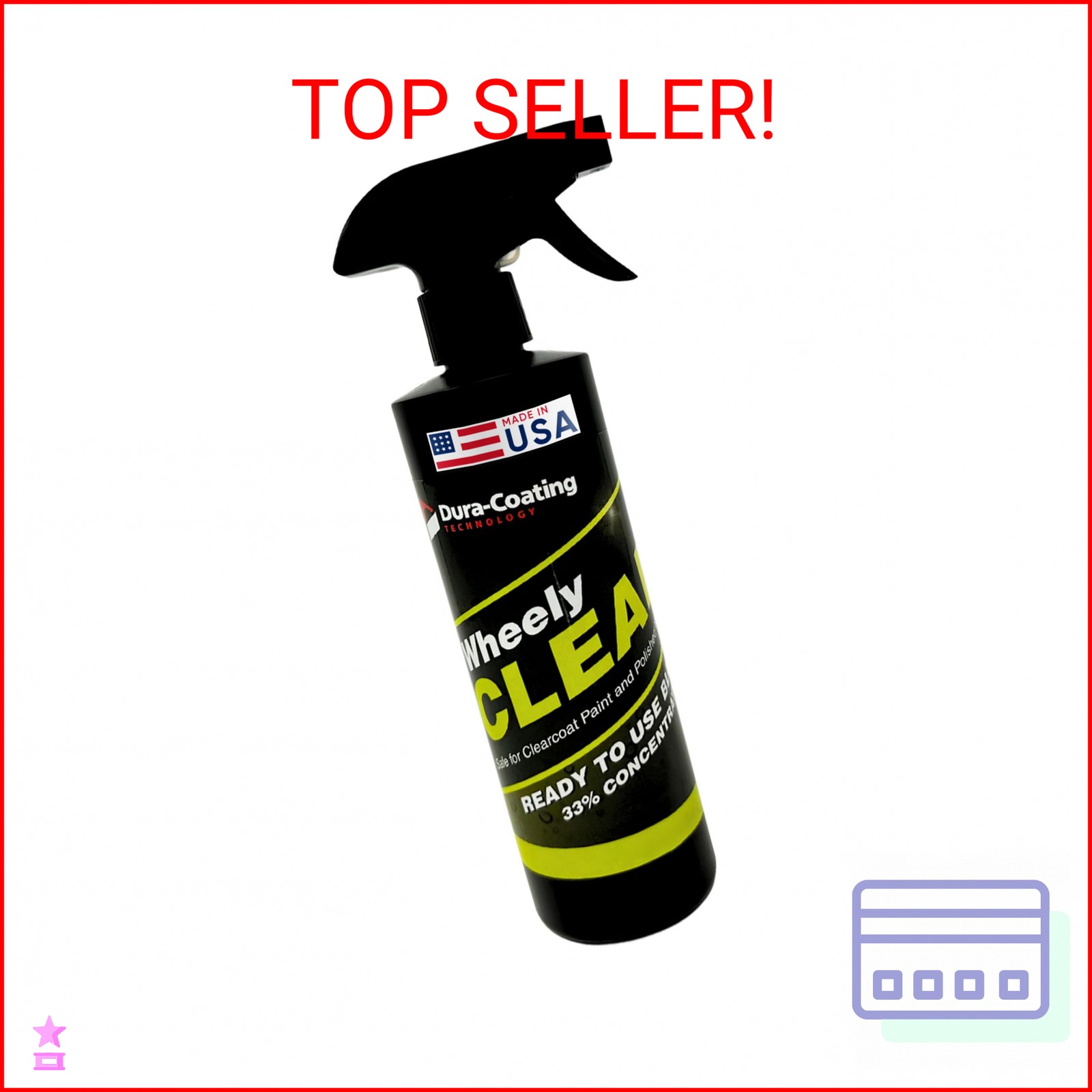 DURA-COATING TECHNOLOGY Wheely Clean – Professional Wheel Cleaner Spray – Ready-