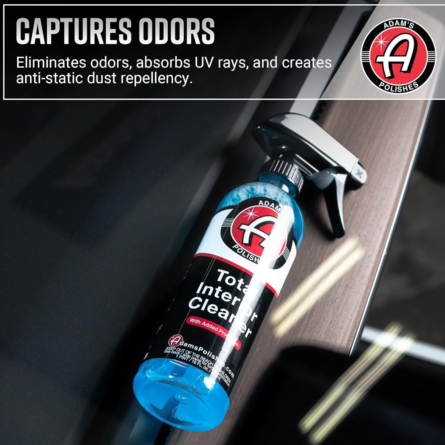 16oz Total Interior Cleaner with SiO2 Protection – Quick Detailer for Vehicles