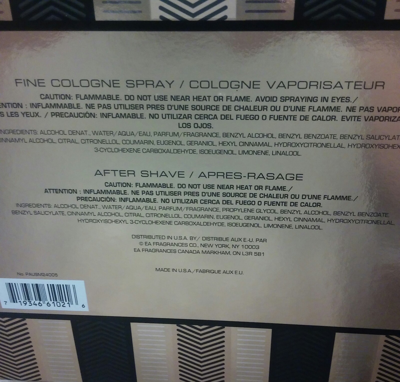 PS 2-PIECE GIFT SET WITH COLOGNE 2.0 OZ. 60 ML. & AFTER SHAVE 2.0 OZ. 60 ML. LS