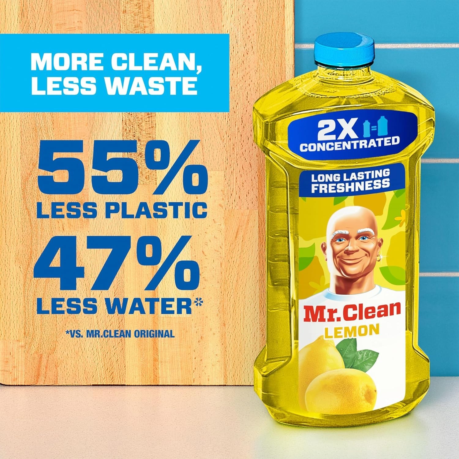 Mr. Clean Lemon All Purpose Cleaner 41 Oz Floor Kitchen Bathroom Cleaner