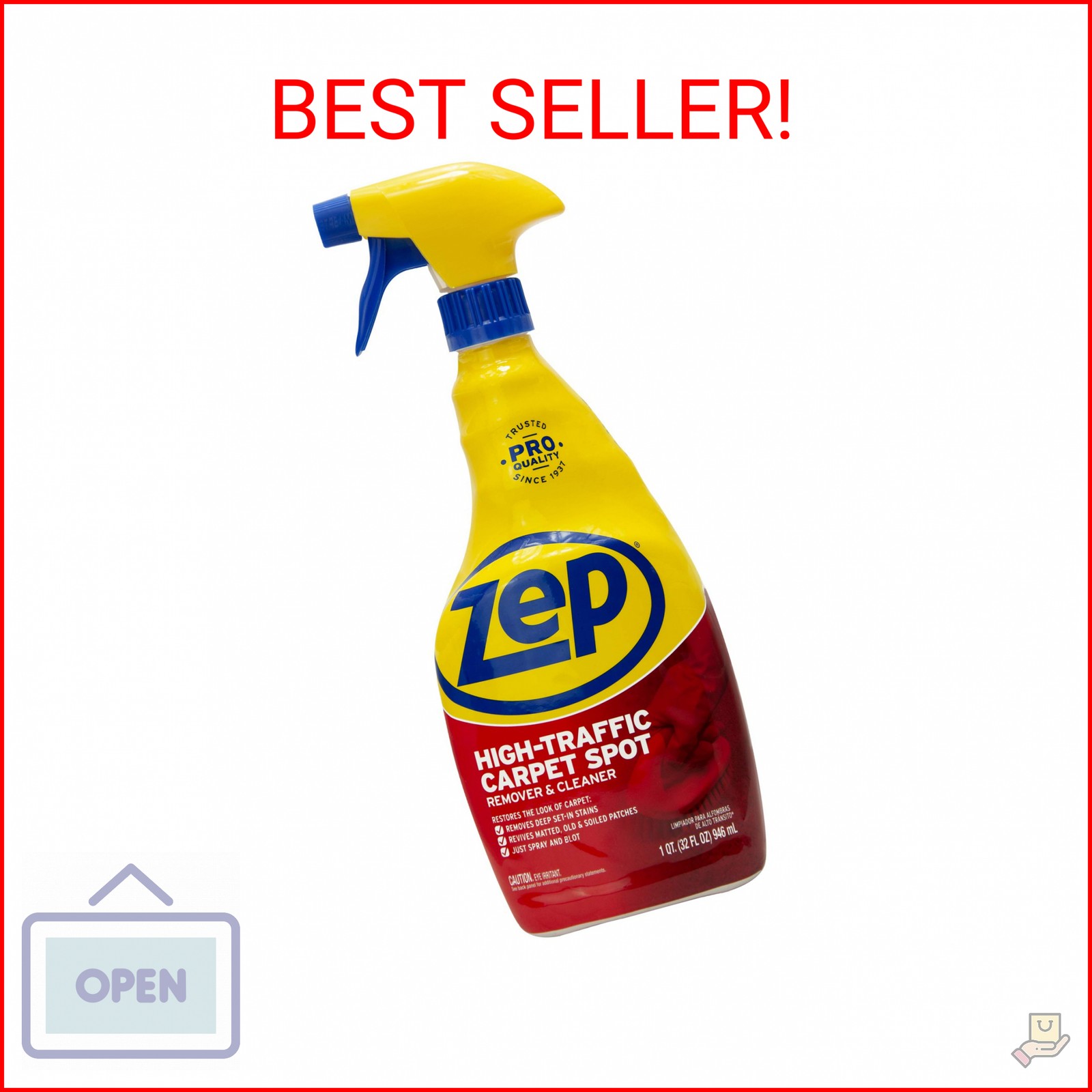 Zep 32 ounce high-traffic carpet cleaner ZUHTC32