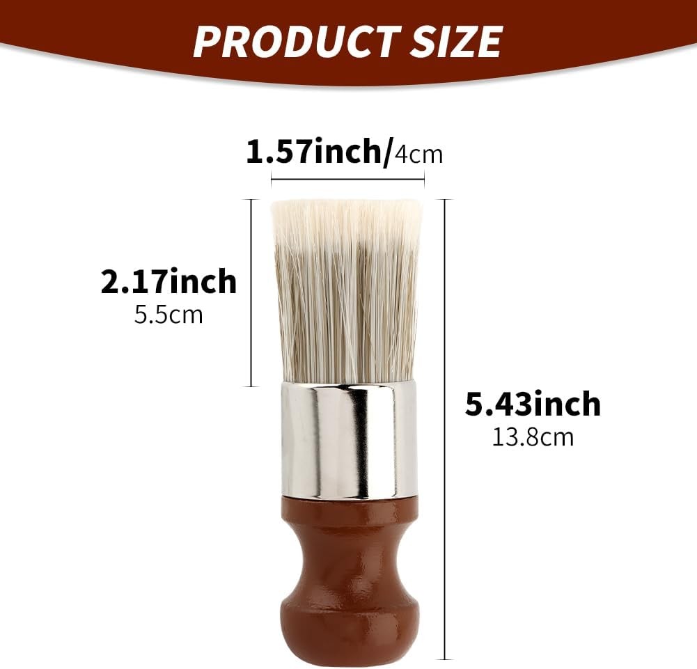 2Pcs Leather Cleaning Brushes with Gloves, Furniture Wax Brush for Wood & Car