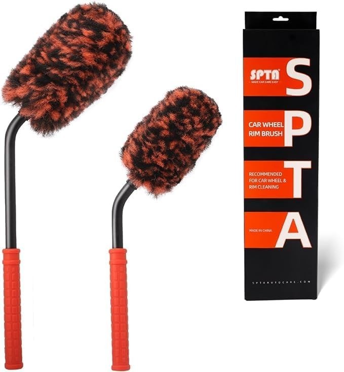 Eco-Friendly 2Pcs Synthetic Wool Wheel Brushes – Durable & Reusable Design