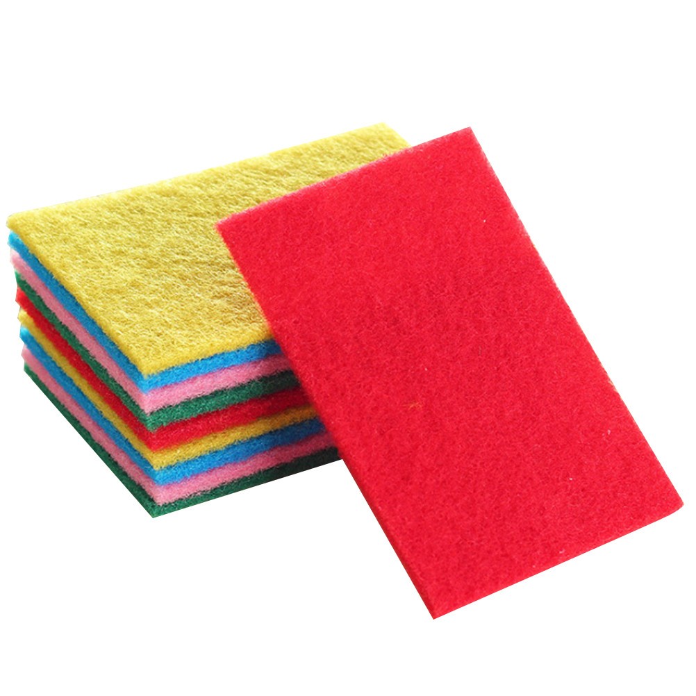 100Pcs Durable Reusable Kitchen Cleaning Sponges Assorted Color for Dish Washing