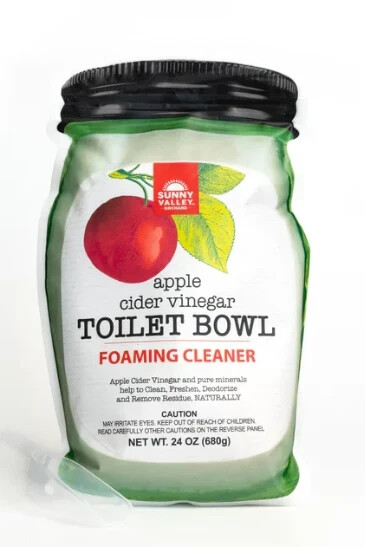 Sunny Valley Orchard Foaming Toilet Cleaner Apple Cider Vinegar Scent 24 oz. New
