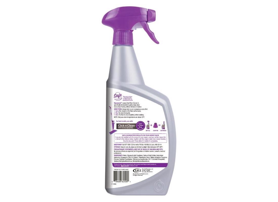 Rejuvenate RJ32LVFC Luxury Vinyl Floor Cleaner Liquid 32 oz