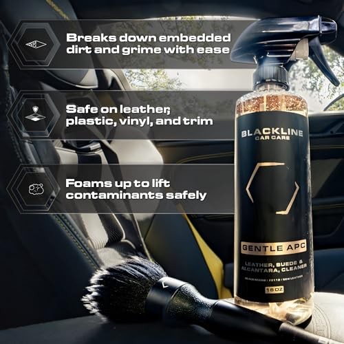 Blackline Gentle APC Interior Cleaner & Protectant 16oz for Leather Suede Fabric