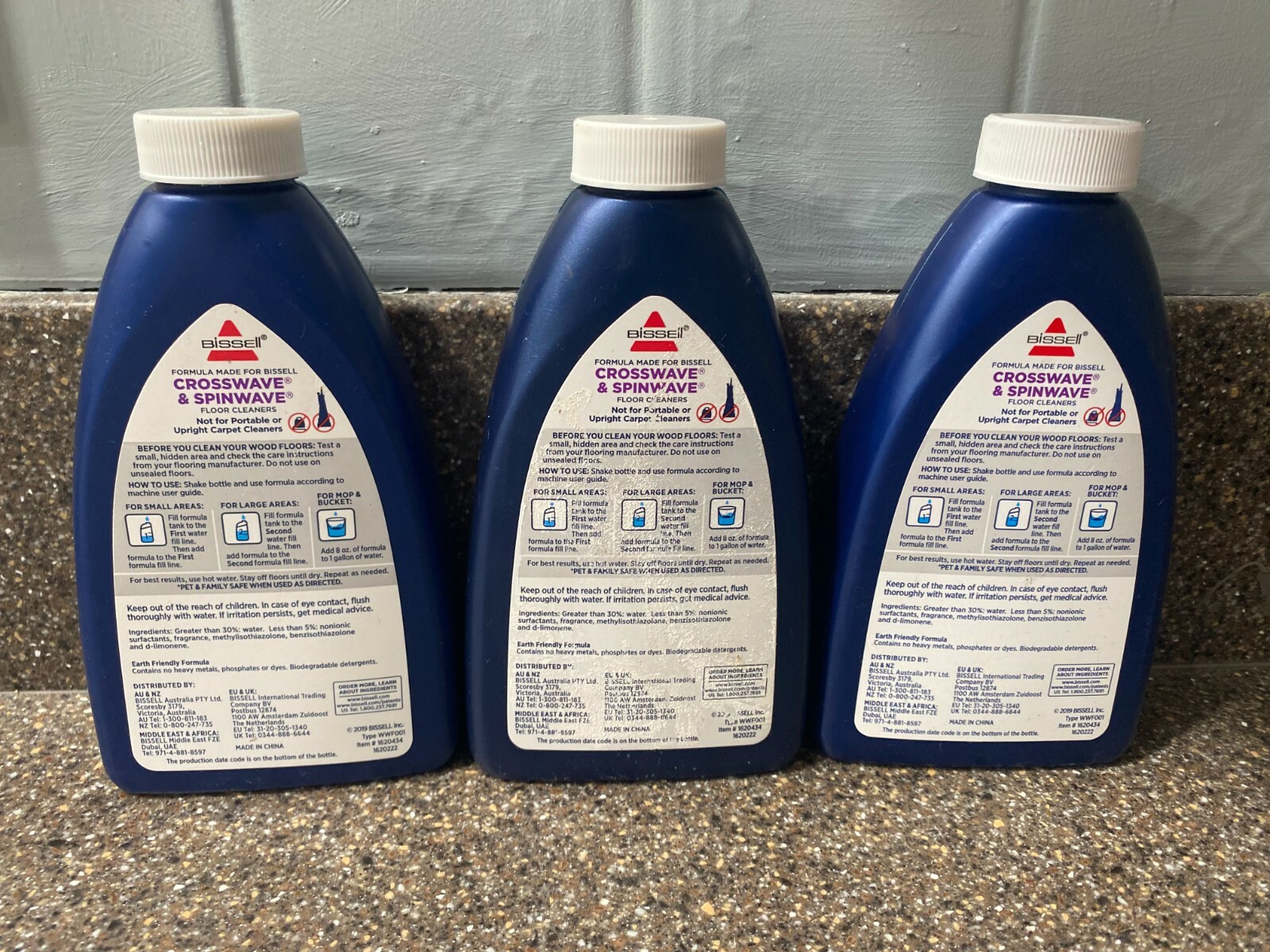 Lot of 3 Bissell Wood Floor Crosswave Spinwave Formula 8 Fl Oz Sealed Bottle