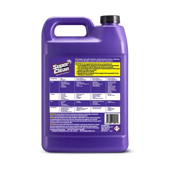 Super Clean Tough Task Cleaner Degreaser 1 Gallon 128oz Concentrated Cleaner