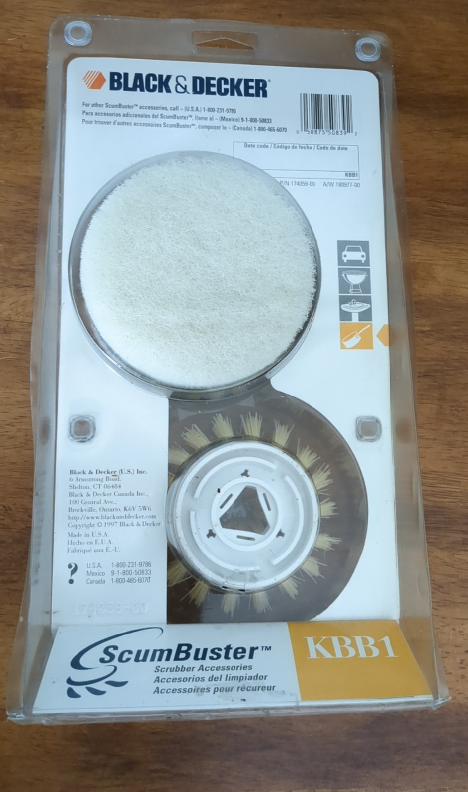 Black & Decker ScumBuster PN# KBB1 Brush and Pads ~ NEW