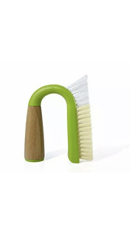 Grunge Buster Grout & Tile Scrub Brush, fast drying, Green w/Brown