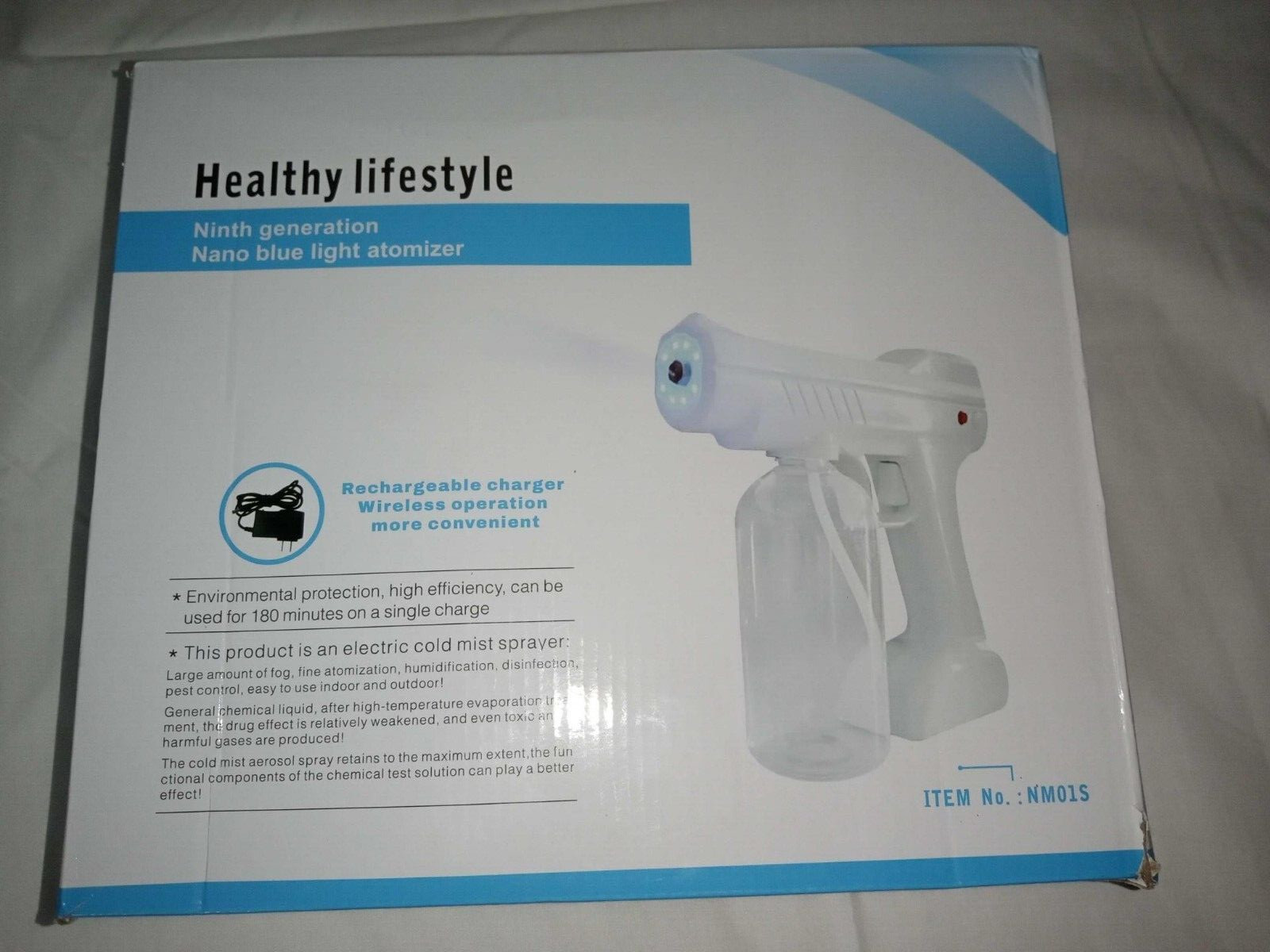 Ninth generation nano blue light atomizer , Healthy Lifestyle No. NM01S