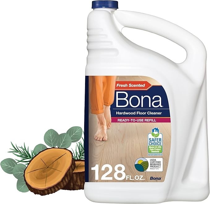 Bona Hardwood Floor Cleaner Refill – 128 fl oz – Cedar Wood Scent
