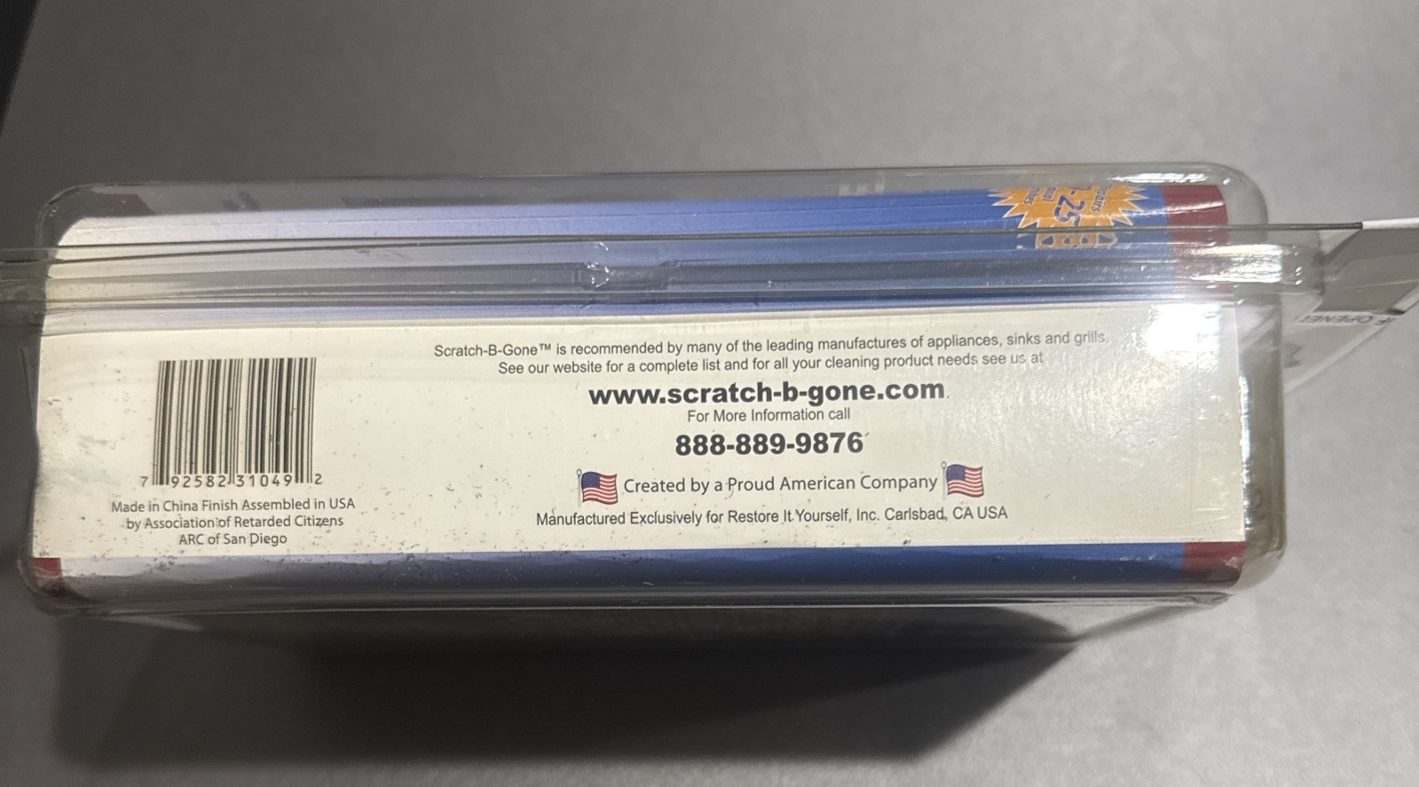 Scratch-B-Gone Stainless Steel Repair Kit Restore Solutions Professional / Home
