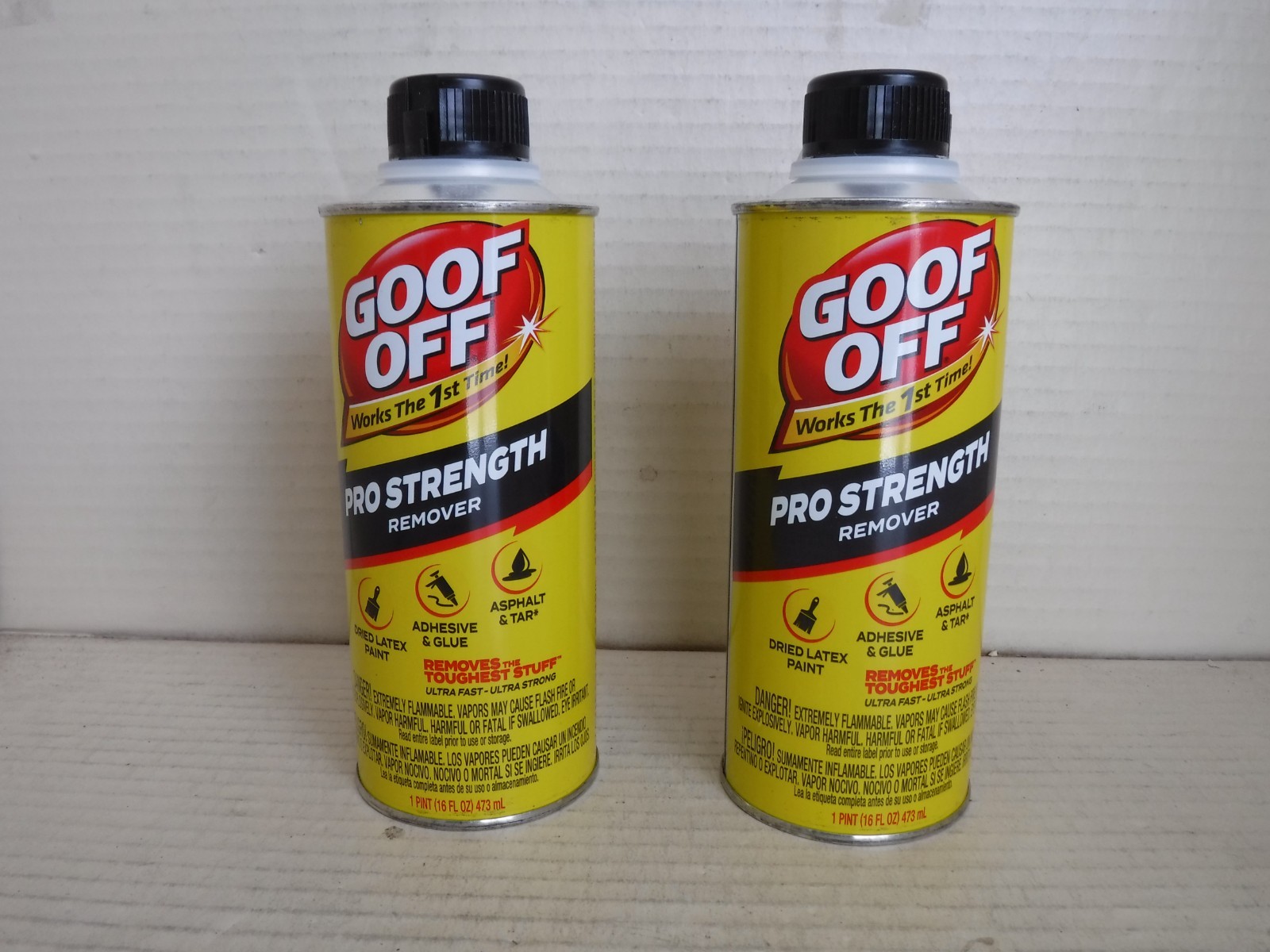 ( Lot Of 2 ) GOOF-OFF FG653 16OZ MIRACLE PROFESSIONAL STRENGTH CLEANER
